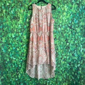 Cato - Paisley Sleeveless High-Low Dress